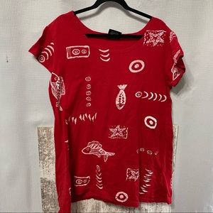 Vintage 90’s Fish Tropical Shirt Size Medium